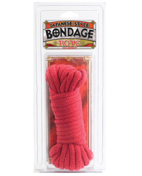 Doc Johnson Japanese Style Bondage Cotton Rope - Red