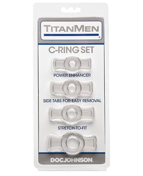 Titanmen Titanmen Tools Cock Ring Set - Clear