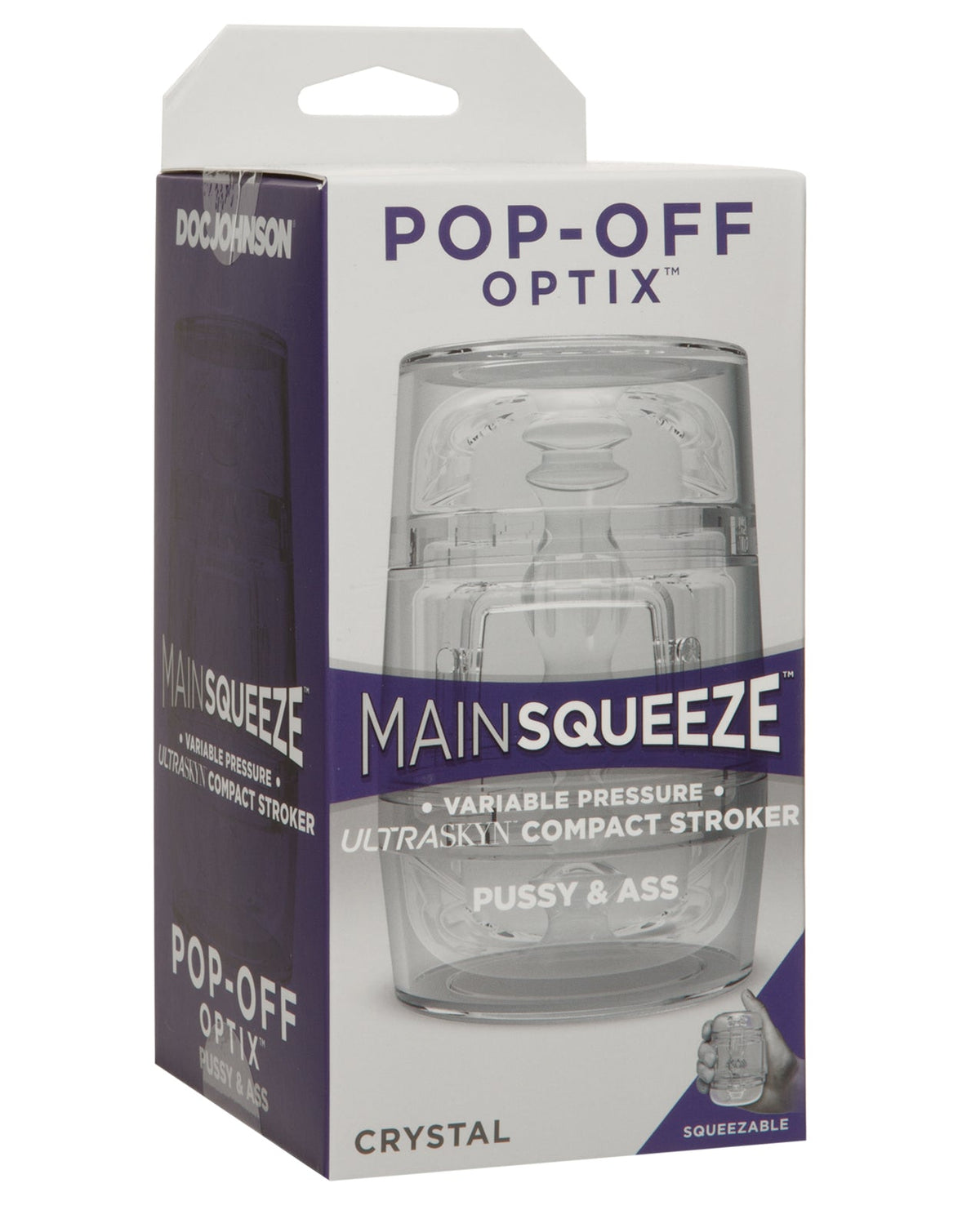 Main Squeeze Main Squeeze Pop Off Optix - Crystal Pussy & Ass