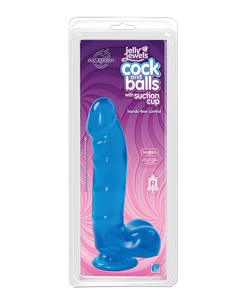 Jelly Cock Jelly Cock w/Suction Cup - Blue