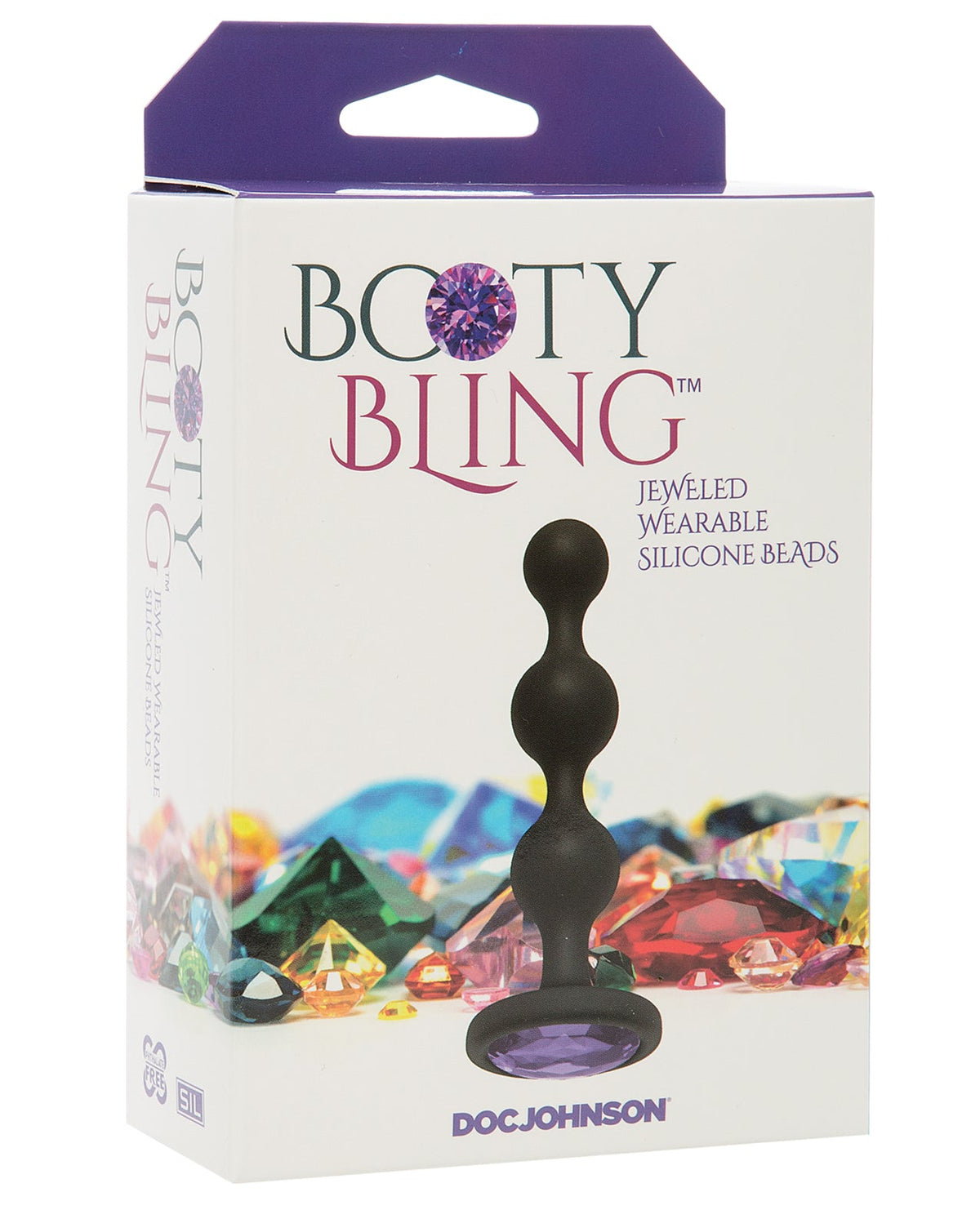 Booty Bling Booty Bling Wearable Silicone Beads - Purple