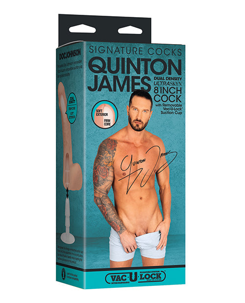 Signature Cocks Signature Cocks ULTRASKYN 8" Cock w/Removable Vac-U-Lock Suction Cup - Quinton James