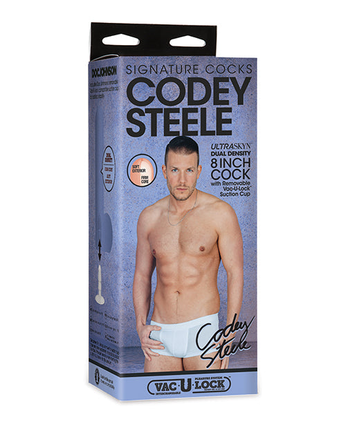 Signature Cocks Signature Cocks ULTRASKYN 8" Cock w/Removable Vac-U-Lock Suction Cup - Codey Steele