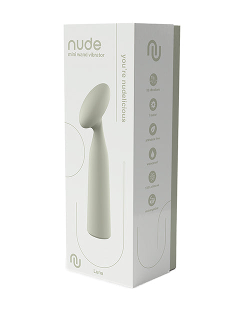 Nude NUDE Luna Rechargeable Mini Wand Vibe - Mint