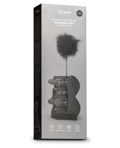 Easy Toys Easy Toys Beginners 6 Piece Beginners Bondage Set - Black