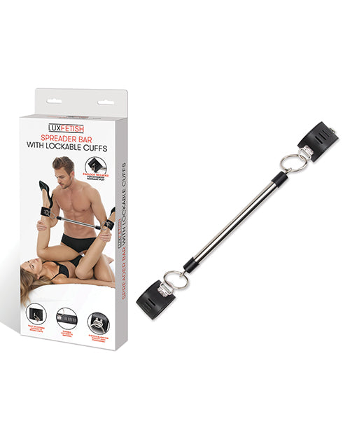 Lux Fetish Lux Fetish Spreader Bar w/Lockable Cuffs