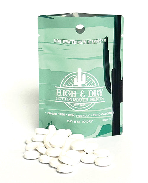 Yes Mints High & Dry Cottonmouth Mints - Pack of 25 Wintergreen