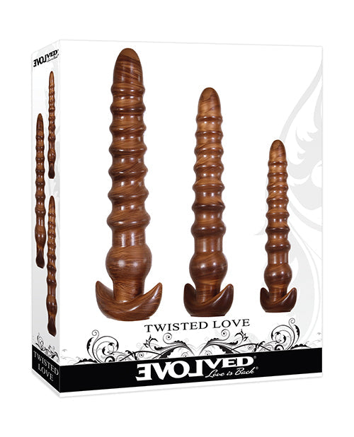Evolved Evolved Twisted Love 3 pc Plug Set - Gold