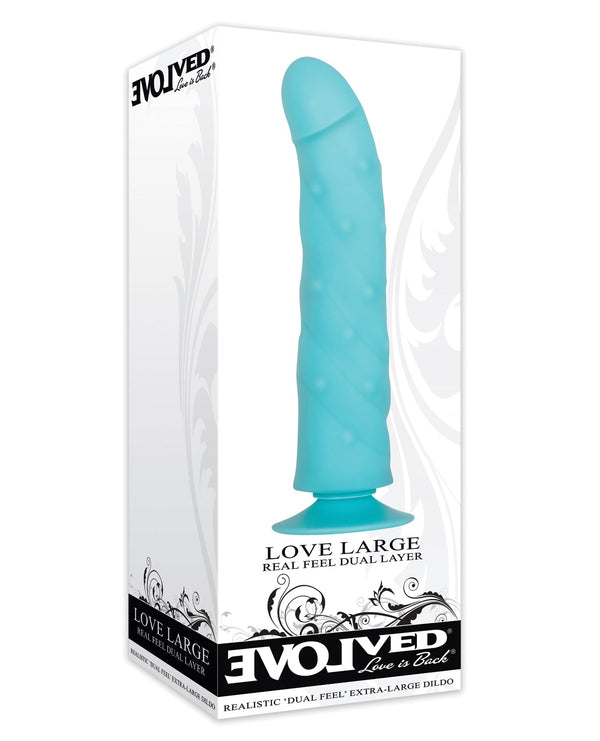 Evolved Evolved Love Large Dildo - Blue