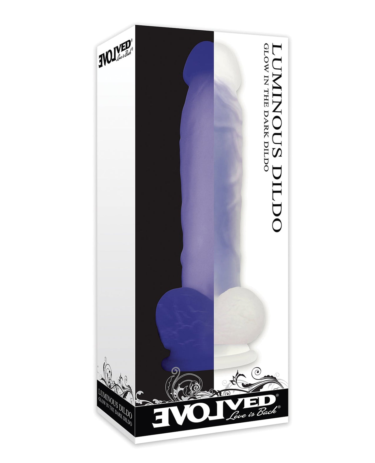 Evolved Evolved Luminous Dildo Non Vibrating - Purple