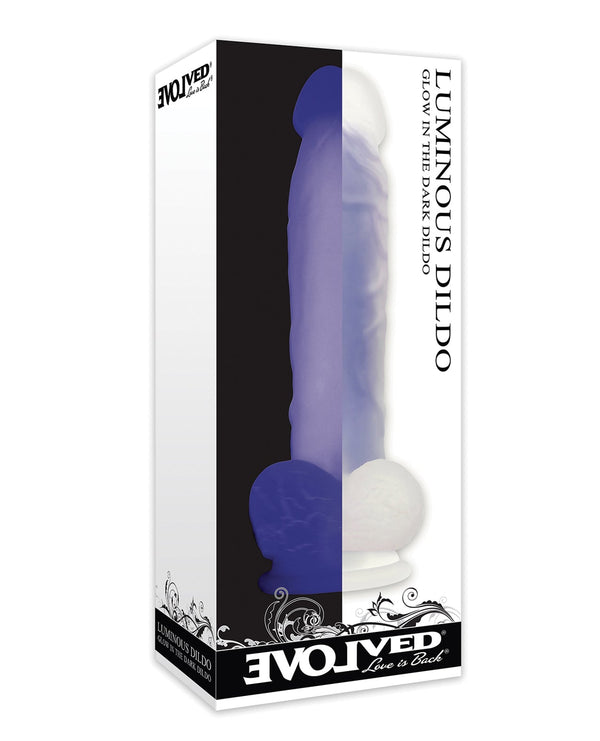 Evolved Evolved Luminous Dildo Non Vibrating - Purple