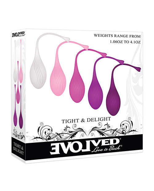 Evolved Evolved Tight & Delight 5 pc Weighted Kegel Ball Set - Assorted Colors