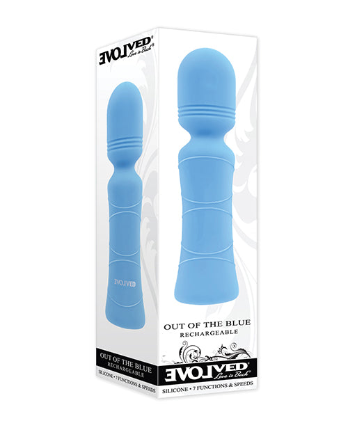 Evolved Evolved Out of The Blue Vibrating Mini Wand - Blue