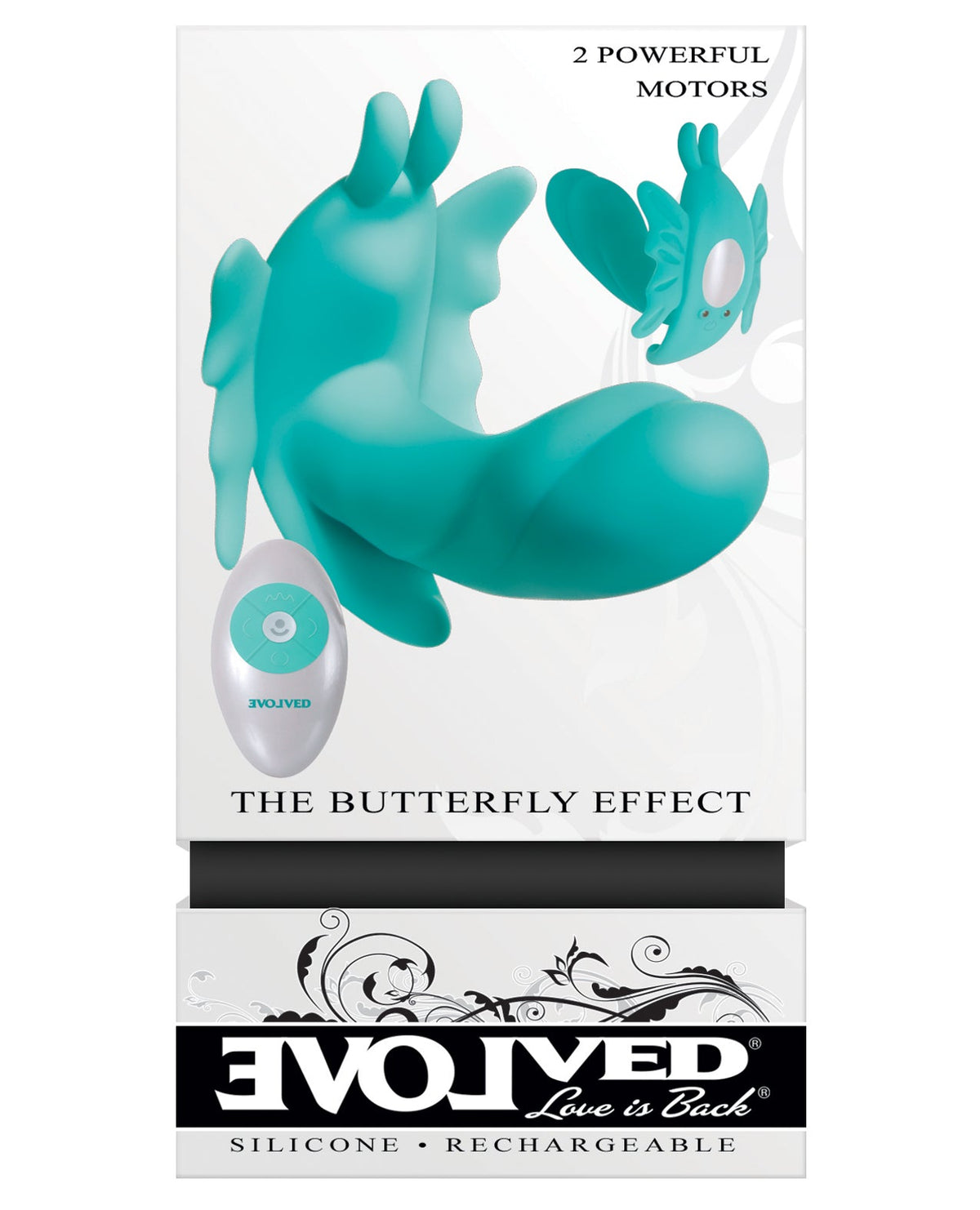 Evolved Evolved The Butterfly Effect Rechargeable Dual Stim - Teal