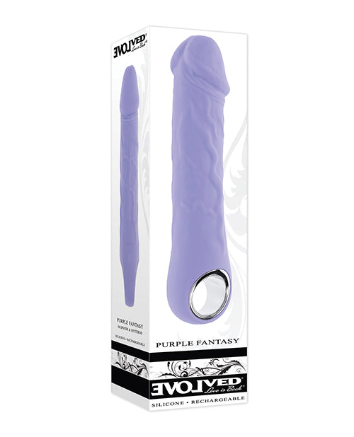 Evolved Evolved Purple Fantasy Realistic Vibrator - Purple