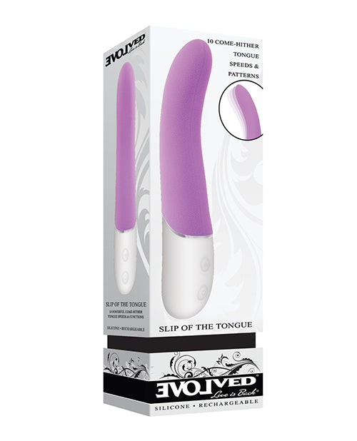 Evolved Evolved Slip of the Tongue G-Spot Vibrator - Purple/White