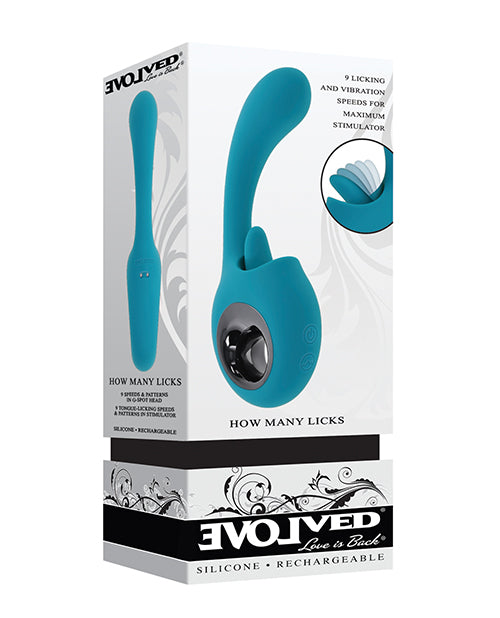 Evolved Evolved How Many Licks G-Spot Vibrator - Teal