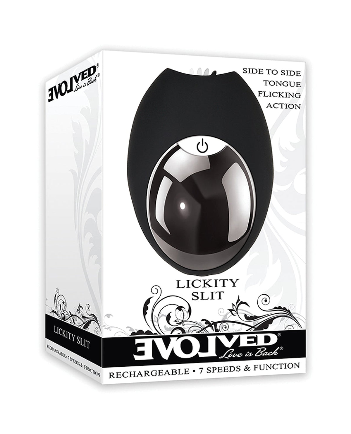 Evolved Evolved Lickity Slit Oral Massager - Black
