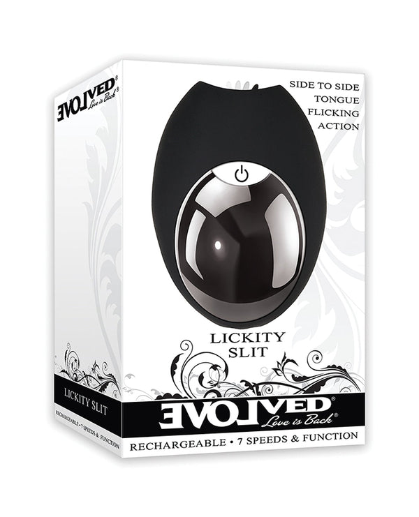 Evolved Evolved Lickity Slit Oral Massager - Black