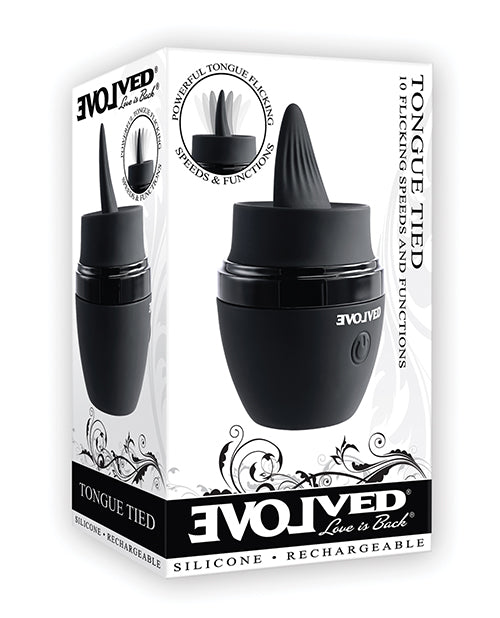 Evolved Evolved Tongue Tied Flicking Massager - Black