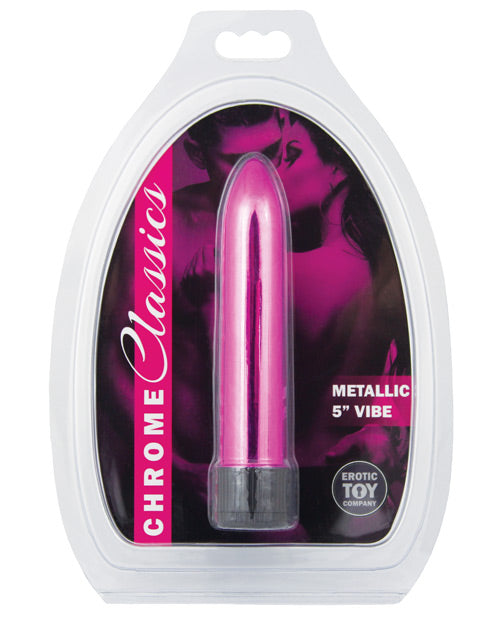 Erotic Toy Company Erotic Toy Company Chrome Classics 5" Vibe - Pink