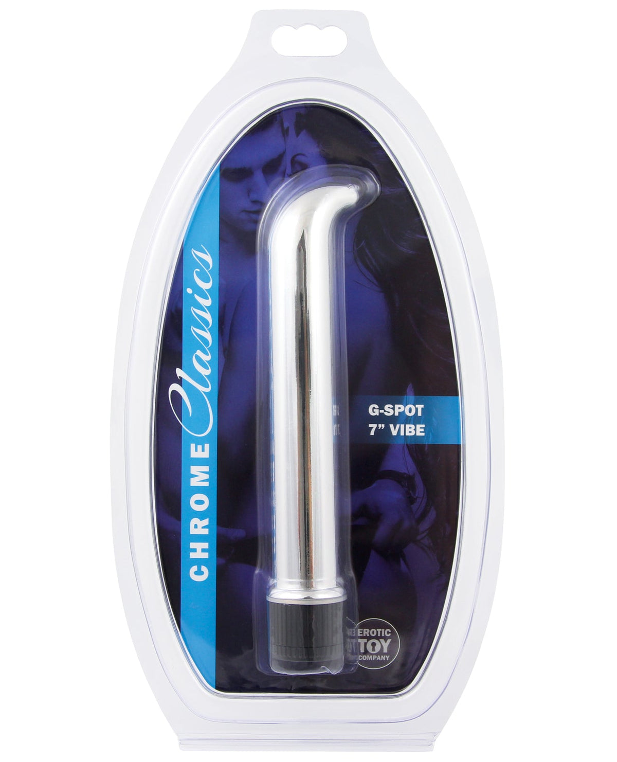Erotic Toy Company Erotic Toy Company Chrome Classics 7" G Spot Vibe - Silver