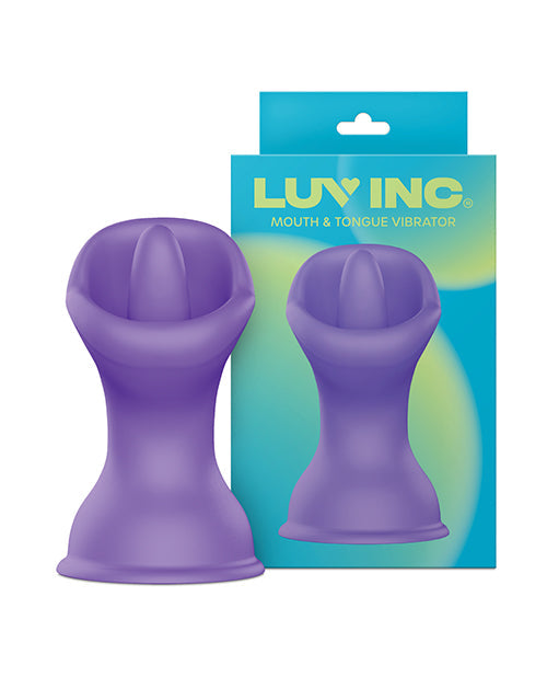 Luv Inc. Luv Inc. Mouth & Tongue Suction Cup Vibrator - Purple