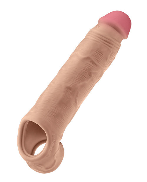 Shaft Shaft Flexskin Liquid Silicone 7.8" Vibrating Sheath - Pine