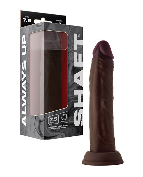 Shaft Shaft Model J Flexskin Liquid Silicone 7.5" Dong - Mahogany