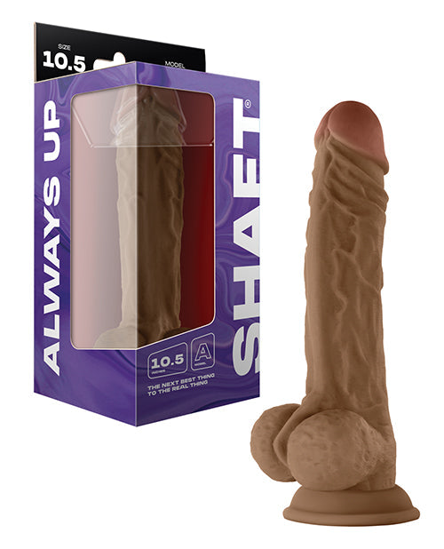 Shaft Shaft Model A Flexskin Liquid Silicone 10.5" Dong w/Balls - Oak