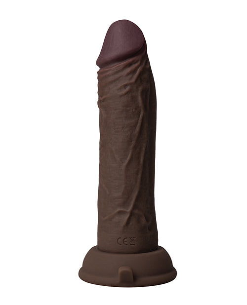 Shaft Shaft Flexskin Liquid Silicone 6.5" Vibrating Dong - Mahogany