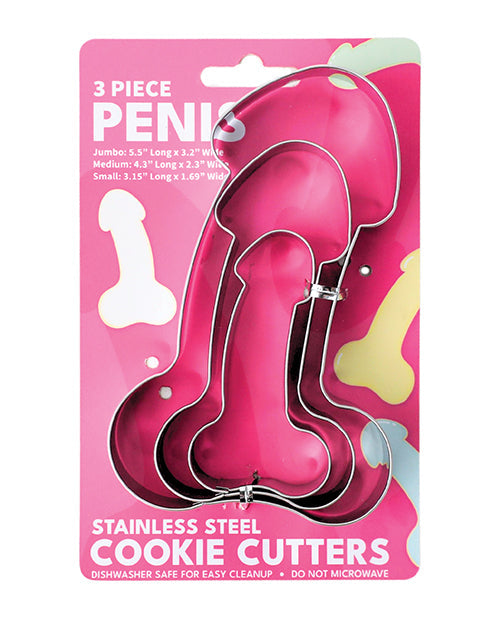 Sleazy Greetings Cookie Cutter Sets - 3 pc Penis