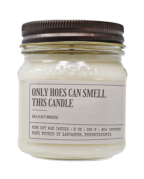 Sleazy Greetings Only Hoes Can Smell This Candle - Funny Candle 8 oz Soy Wax