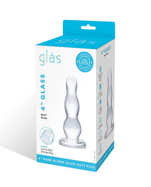 Glas Glas 4" Butt Plug - Clear