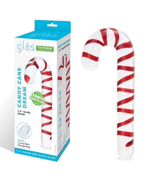 Glas Glas 7.5" Dildo Candy Cane Dream