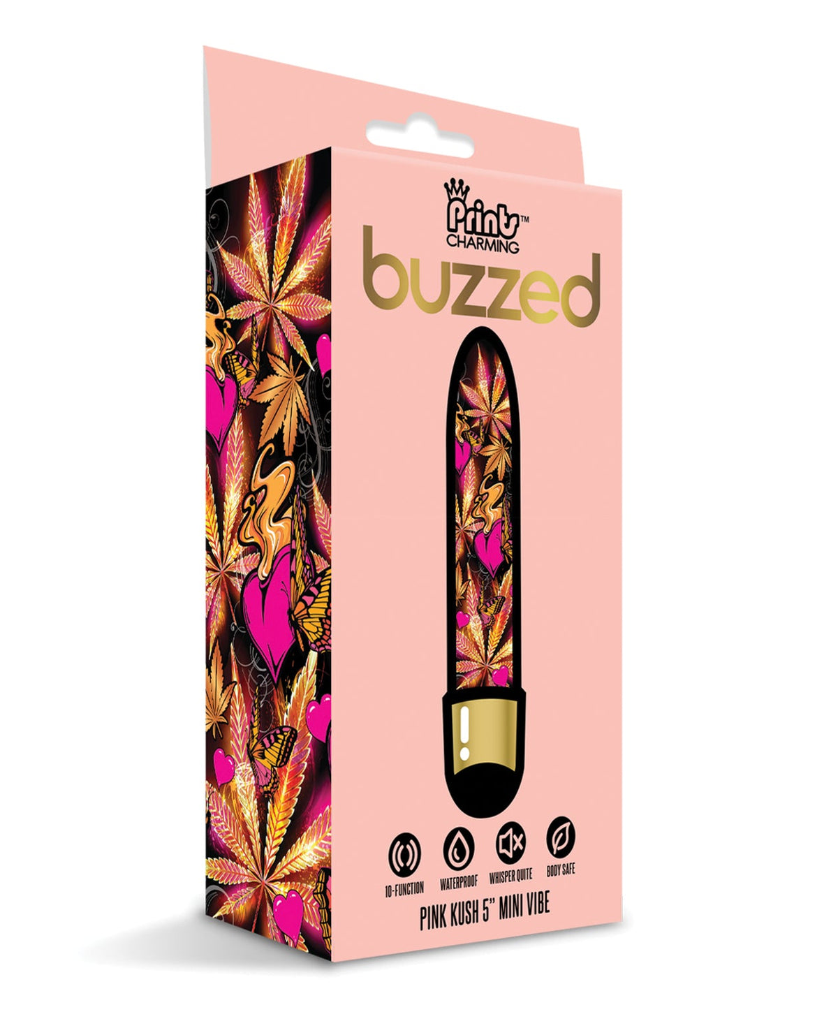 Prints Charming Buzzed 5" Mini Vibe - Pink Kush