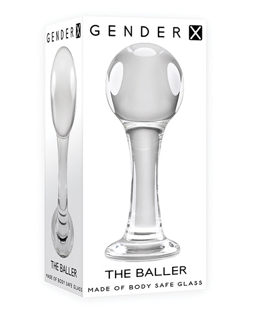 Gender X Gender X The Baller Glass Plug - Clear