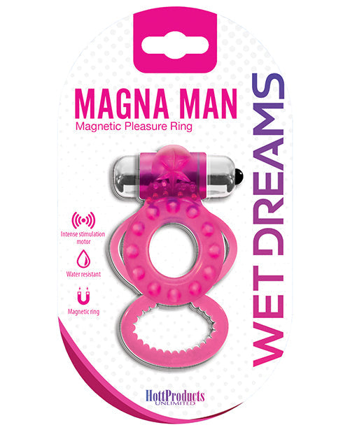 Hott Products Magna-Man Magnetic Ring - Magenta