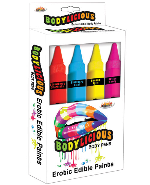 Skinsations Bodylicious Edible Pens - Pack of 4