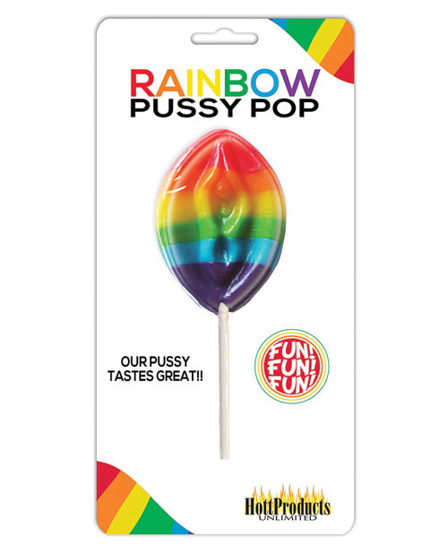 Hott Products Rainbow Pussy Pops Carded