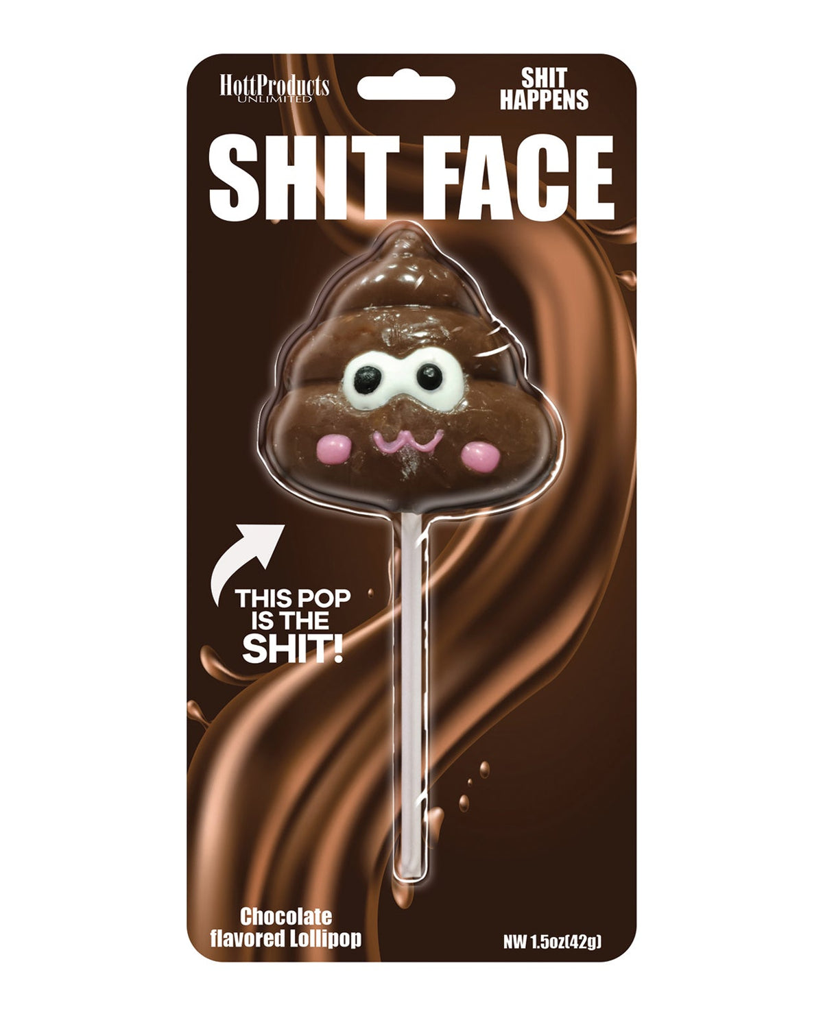 Hott Products Shit Face Chocolate Flavored Poop Pop