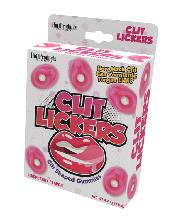 Hott Products Clit Lickers Clit Shaped Gummies - Raspberry
