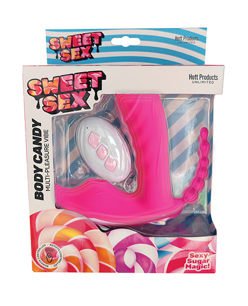 Sweet Sex Sweet Sex Body Candy Multi Pleasure Vibe w/Remote - Magenta