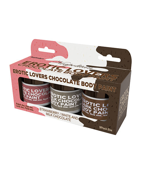 Hott Products Erotic Chocolate Body Paints - Asst. Flavors
