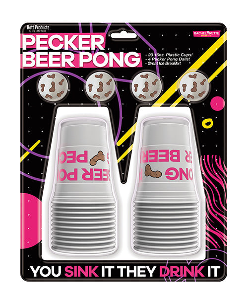 Hott Products Pecker Beer Pong Balls - 4 pk