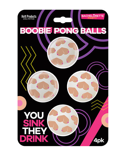 Hott Products Boobie Beer Pong Balls - 4 pk