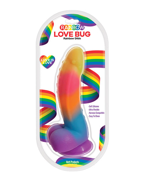 Hott Products Love Bug Dildo - Rainbow