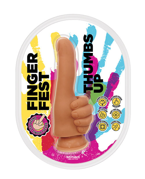 Finger Fest Finger Fest Thumbs Up Dildo - Tan