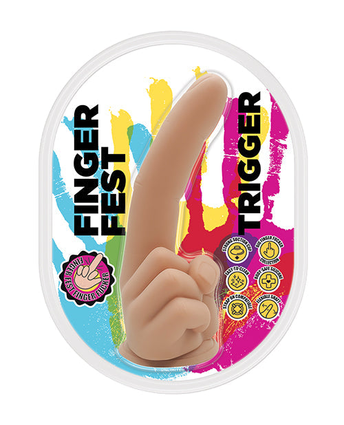 Finger Fest Finger Fest Trigger Dildo - Flesh