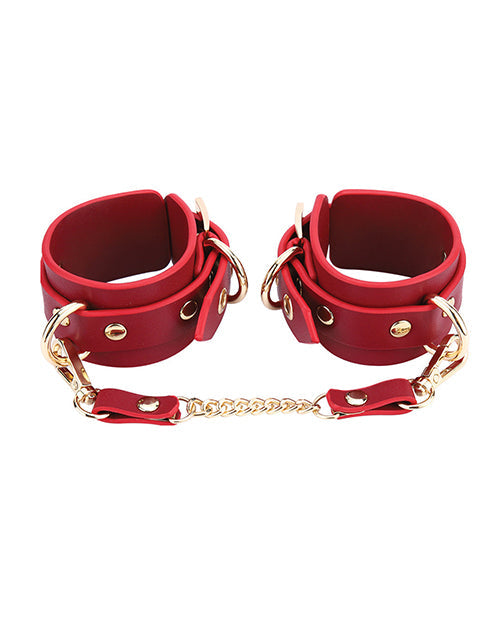 Honey Play Box Kinky Play Box Federico Luxurious Leather Restraint Kit - Red